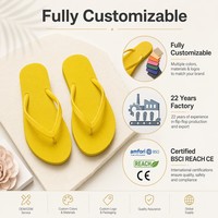 Tongs antidérapantes écologiques en PE à bout ouvert, avec logo personnalisé, certifiées OEM BSCI REACH CE, usine avec 22 ans d'expérience, vente en gros