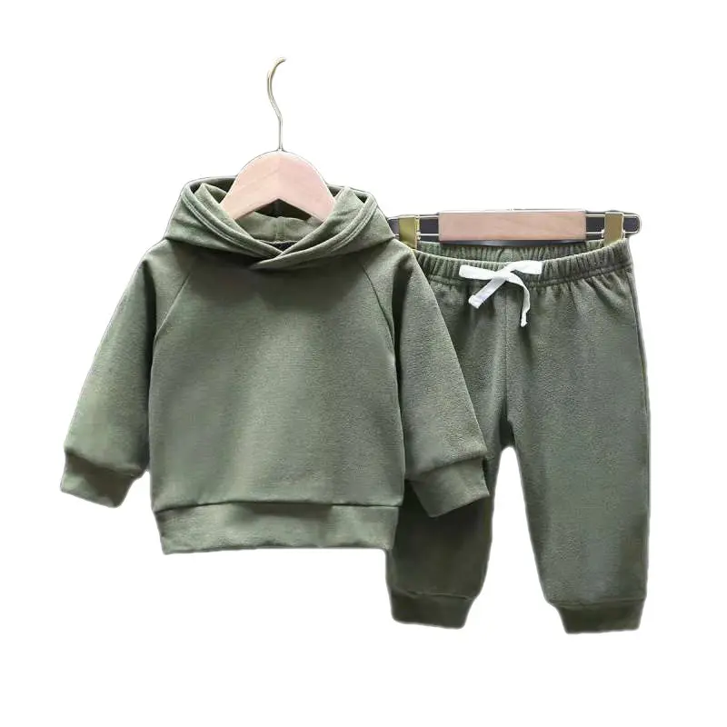 Französisch Terry Jogging hose Hoodies Trainings anzüge Winter & Sommer Baby Kleidung Set Kleidung Kinder Jogger Set