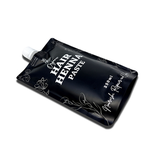 ที่กำหนดเองพิมพ์เคลือบสีดำยืนขึ้น Doypack แชมพูหน้ากากผมวางเติมถุงบรรจุภัณฑ์ - Product Image 5