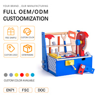 Boîte à outils de construction en bois durable DIY, kit de construction, 3+ jouets d'ingénierie créative Montessori, cadeau, logo personnalisé OEM ANNA BECK