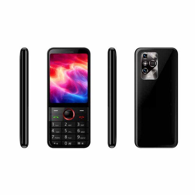 Unlocked 4G Volte Seniors Cell Phone SOS Keypad FM Loud Volume Speed Dial 0.3MP Camera 1400mAh Battery Dual SIM Simple Basic