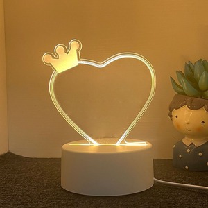 Handmade viết Board Acrylic Plug-in Power cho phòng ngủ quà tặng sáng tạo 3D DIY Led Trống ánh sáng ban đêm với bảng tin - Product Image 4