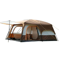 Hochwertiges großes regens ic heres mücken sicheres Camping zelt im Freien bietet Platz für Menschen