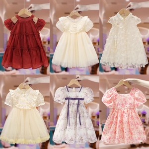 Nuevos <span class=keywords><strong>Vestidos</strong></span> De Verano Para Niñas 2025 Con Manga Corta En Varios Estilos De Princesa Enviados Al Azar Ropa Para Niños - Product Image 2