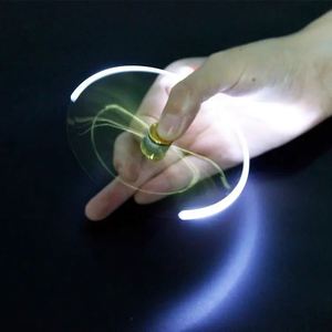Metal Fidget <b>Pen</b> Spinner <b>Pen</b> with LED Light Multi Functional Anti Stress Anxiety Gift <b>Ballpoint</b> <b>Pen</b> for Business Students Kids - Product Image 3