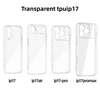 Coque Souple en Silicone Transparent Pressé à Chaud pour iPhone 17 Air – Ultra-fine, Anti-choc, Protection Intégrale avec Fentes Précises pour Téléphone Mobile