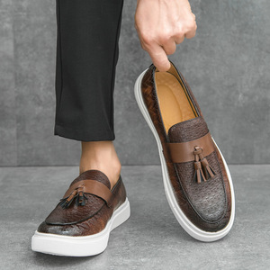 Mocasines de Lujo para Hombre 2026, Diseño Moderno, Color Negro y Marrón, con Borlas, Plataforma, Casuales, para Caminar, Estilo Flats - Product Image 2