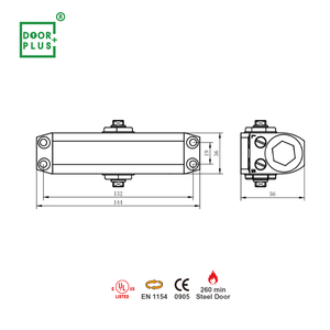 Doorpuls Ferme-<span class=keywords><strong>porte</strong></span> <span class=keywords><strong>basculante</strong></span> moderne en aluminium 20-45kg Ferme-<span class=keywords><strong>porte</strong></span> coulissant hydraulique automatique pour hôtels et cuisines Heavy Duty - Product Image 4
