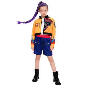 Disfraz de Cosplay de <span class=keywords><strong>Anime</strong></span> Kpop Demon Hunter 2025 para Niñas, Vestidos de Rumi Zoey Mira, <span class=keywords><strong>Ropa</strong></span> para Actuaciones Escénicas Infantiles para Halloween - Product Image 1