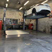 Pont élévateur hydraulique à deux colonnes et double vérin homologué CE pour garage domestique, pour 2 voitures