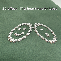Patchs thermocollants 3D en TPU personnalisés avec lettres et formes de cœur pour chapeaux, vêtements, sacs et accessoires