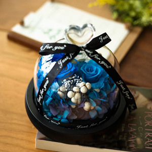Rosa Preservada en Cúpula de Cristal, Caja Sorpresa con Estilos Aleatorios, Regalo para Novia, Día de San Valentín, Día del Maestro - Product Image 3