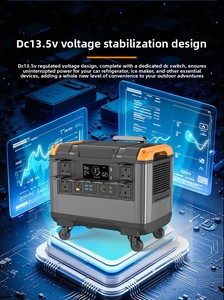 Station d'alimentation portable 3000W 3600Wh, large plage de température, sans entretien, stockage d'énergie extérieur - Product Image 2