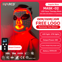 Masque facial LED ILUXRED de haute qualité, thérapie par lumière rouge, infrarouge proche, 630NM 850NM, masque de luminothérapie en silicone