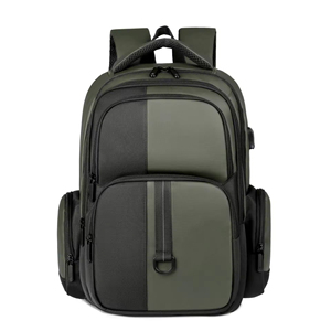 Sacs à dos décontractés pour hommes en gros, sacs à dos de voyage multi-couches avec port USB, résistants à la saleté, grande capacité - Product Image 1