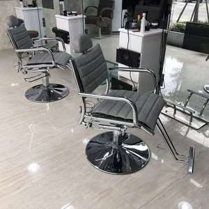 Chaise de coiffure hydraulique inclinable pour la coupe de cheveux, le massage et le toilettage, chaise de salon rétro pour coiffeur - Product Image 4