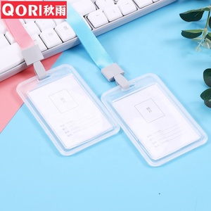 Deyi דו צדדי מכסה מכסה כרטיס עבודה שקוף מחזיק כרטיס עבודה שקוף lanyard - Product Image 2