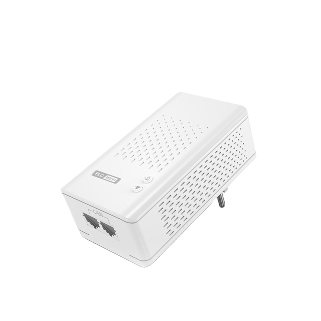 1200Mbps Wireless 2 Port Ethernet Powerline Adapter Kit WIFI PLC Modem
