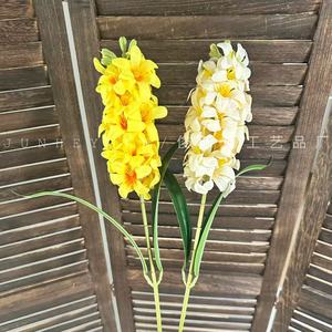 Orquídea Artificial Junheyuan de una Sola Rama, Decoración para Bodas y Hogar, Arreglo Floral, Flores de Simulación - Product Image 2