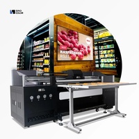 SinoColor 3,2/2M i1600 i3200 cabezal 2400DPI 3D relieve PVC tablero lona Banner papel alfombra rollo e impresora híbrida UV de cama plana