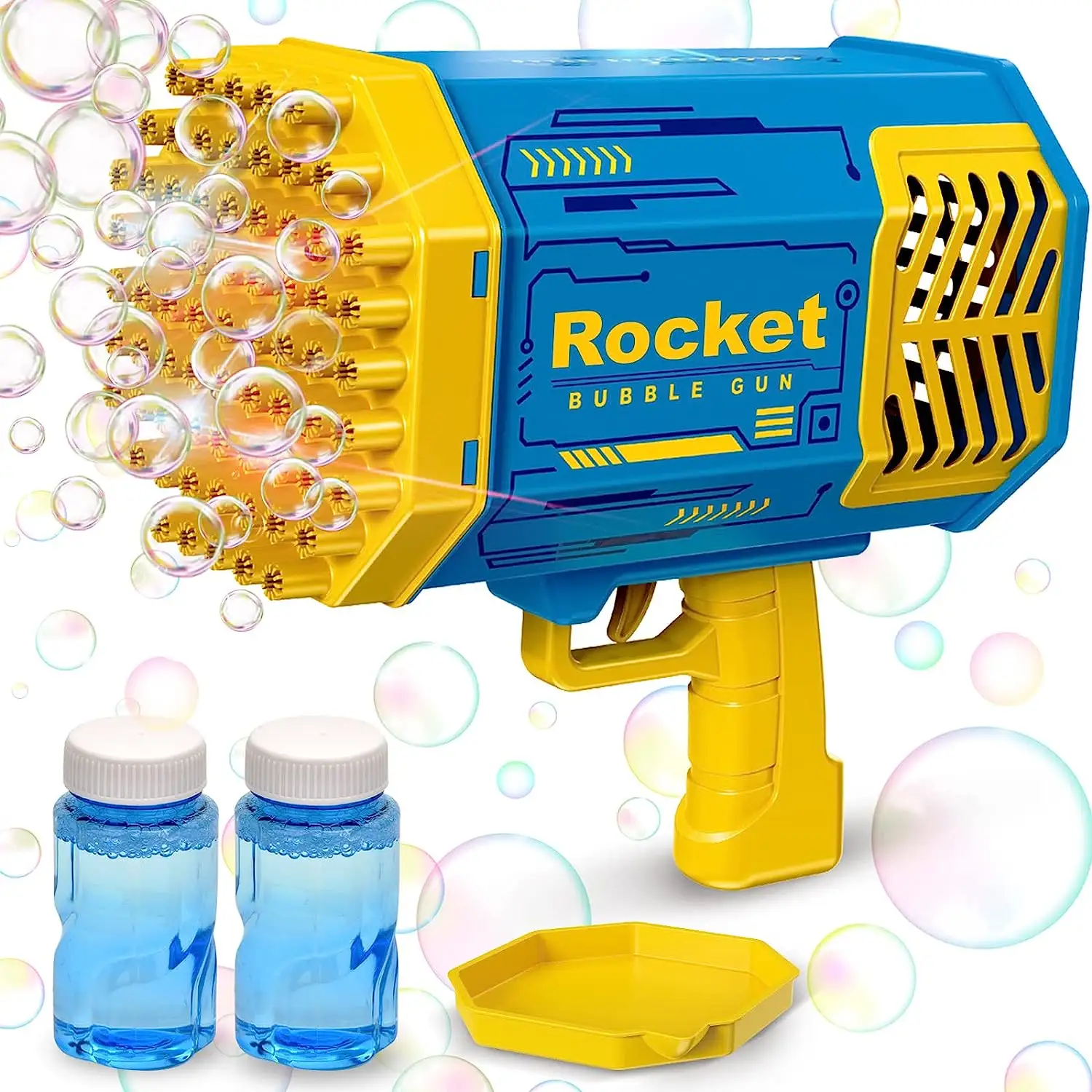 Casamento Iluminação 69 Buracos Bazooka Rocket Bubble Gun Gum Machine Brinquedos Fábrica Nova Chegada Outdoor Holiday Party Presentes para Crianças