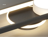 Lampu Dinding Hotel Besi Modern, Lampu Sconce Panjang, Terpasang di Permukaan, Kontrol Jarak Jauh, Warna Dapat Disesuaikan, 3500K Putih Hangat untuk Kamar Tidur Ruang Tamu