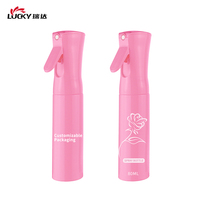 Botol Semprot Mini PETG Pink 50ml 80ml, Wadah Isi Ulang untuk Kosmetik, Perawatan Kulit, Perawatan Rambut, Parfum