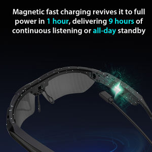 Lunettes Intelligentes IA de Haute Qualité avec Caméra Vidéo et Audio, Produit Intelligent, Verres Étanche TR90, Lunettes de Soleil Portables pour l'Extérieur avec Recharge Facile - Product Image 6