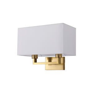 Lámpara de Pared de Tela de Lujo Moderna Nórdica con Marco de Hierro Forjado, Ahorro de Energía, Montada en la Pared para Decoración de Sala de Estar y Dormitorio - Product Image 1