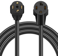 Nema 10-30P auf 14-30R Trockner-Adapterkabel, grüner Erdungs-Kupferstecker, 1,5 Fuß Kabellänge, amerikanischer Standard