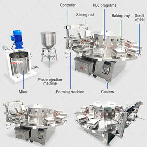 เครื่องทำพายพาสต้าอัตโนมัติ OCEAN เครื่องกดเปลือกทาร์ต เครื่องทำแป้งสั้นสำหรับทำทาร์ตเล็ต - Product Image 2