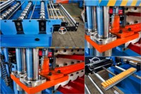 Machine de formage de rouleaux de tôles de toiture double couche PPGI PPGL GI GL, machine à panneaux de toiture trapézoïdaux