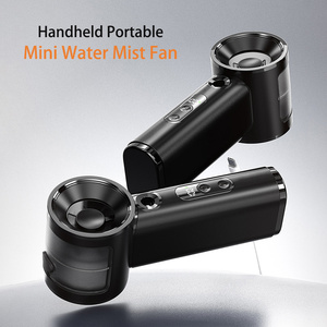 Nouveau <span class=keywords><strong>ventilateur</strong></span> portable haute vitesse à brumisation d'eau, 4000 mAh, rechargeable par USB, ventilateurs turbo, refroidissement d'air extérieur, humidificateur portable - Product Image 1