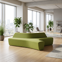 Ensemble de canapés modulaires inclinables modernes pour bureaux, réceptions d'hôtels et espaces d'attente publics