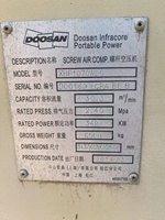 Compresseur d'air portable d'occasion bon marché Ingersoll Rand XHP1070 tuyau de moteur diesel Doosan fabriqué en Chine