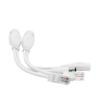 IP66 PoE Splitter 10/100Mbps Dapat Dipilih Output 12V/24V Power Over Ethernet Adapter untuk CCTV Dome/Bullet Camera & Wireless Bridge