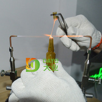 Machine de scellage d'ampoules en verre sous vide à flamme oxyhydrogène DAYE Rotary Station PLC, compatible avec générateur d'hydrogène HHO, garantie 1 an