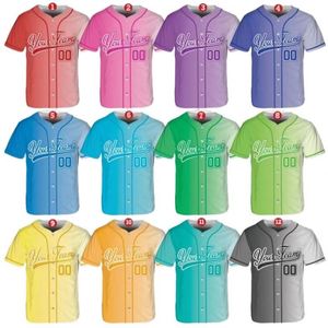 Vente en gros de t-shirts à manches courtes sur mesure, maillots de baseball, logo personnalisé, couture/impression, séchage rapide, vêtements de sport unisexes - Product Image 1
