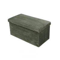 Nordique personnalisé flanelle tissu pouf boîte de rangement Design moderne banc pliant tabouret pour meubles de salon