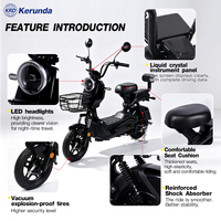 Vélo électrique chinois 350W/500W pour adultes, 3 vitesses, avec batterie au plomb-acide, pneu tubeless, frein à tambour, pour les trajets urbains