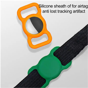 Vente chaude étui de protection en Silicone étanche pour <span class=keywords><strong>Airtag</strong></span> support étuis de téléphone portable chien chat collier Tracker - Product Image 6
