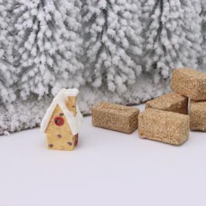 6 buah kotak Mini alami Hay Bale jerami Bale blok rumah boneka taman pertanian pesta Thanksgiving musim gugur PhotoProp - Product Image 5