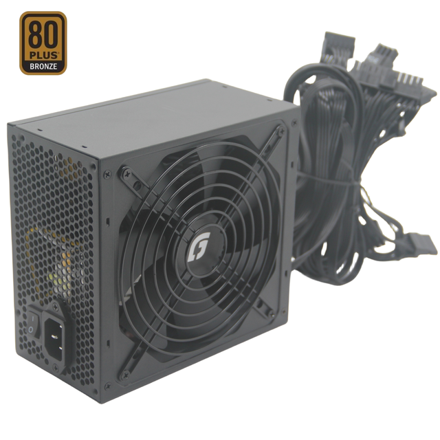 GTEENLEAF ATX Desktop Server Computer Power Supply 600W 80 Plus Bronze PSU High Efficiency APFC 14cm Fan OEM 24Pin 700W Stock