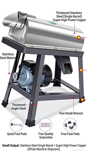 Новая автоматическая электрическая молотилка для кукурузы из нержавеющей стали с одним барабаном 40 см, с медной шестерней 4.8, сверхбольшая медная, для крупного помола - Product Image 5