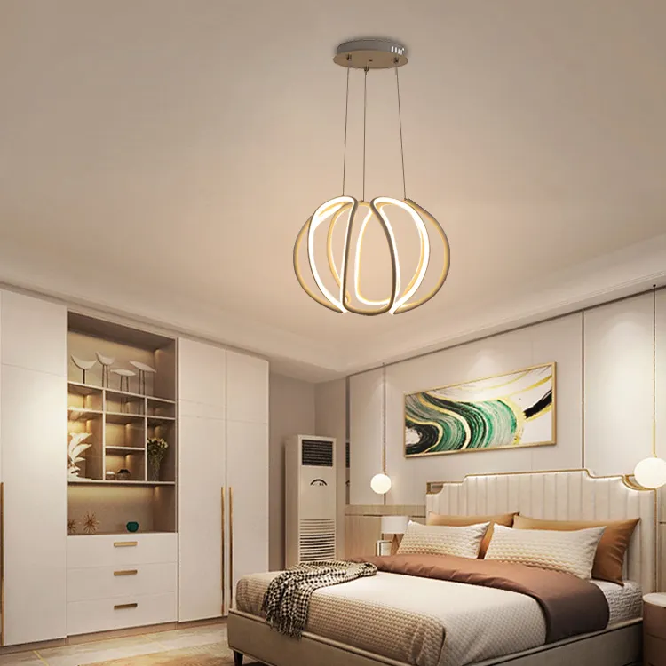 Pendant lamps aluminum metal LED Chandelier light Modern Ceiling Luxury nordic light for living room