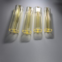 Tube de quartz translucide dopé au samarium multi-trous pour cavité laser, compatible avec la flexion en U, longueurs d'onde 755 nm et 1064 nm