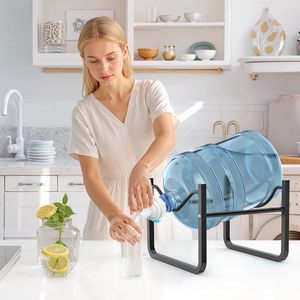 <span class=keywords><strong>Support</strong></span> de <span class=keywords><strong>Fontaine</strong></span> <span class=keywords><strong>à</strong></span> Eau Moderne en Acier au Carbone <span class=keywords><strong>à</strong></span> Niveau Unique avec Robinet pour Bouteille de 5 Gallons - Product Image 2