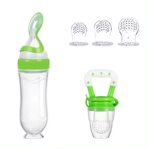 Cuillère d'alimentation pour nouveau-né, distributeur de nourriture à presser en silicone, sucette pour bébé, biberons pour bébé, cuillère d'alimentation solide, <span class=keywords><strong>biberon</strong></span> à presser - Product Image 3