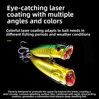 Leurre de surface The Brave, leurre dur ABS Wave Crawler, imprimé phosphorescent, pour la pêche au Black Bass, 7cm 115g