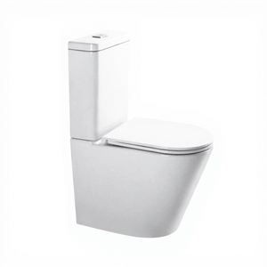 WC moderne en céramique sanitaire pour hôtels et écoles, à double chasse siphonique, avec siphon en P, capacité de 3,0 à 6,0 L, à poser au sol - Product Image 3